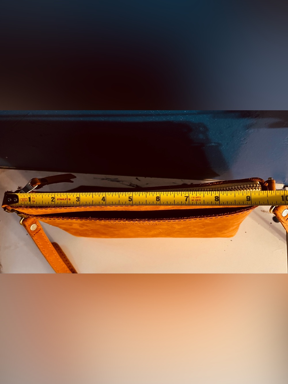 Portland Leather Poppy Women’s Leather Crossbody- Honey - Picture 15 of 15